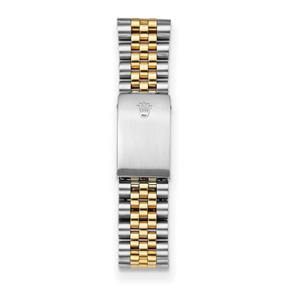 Two-tone steel and 18K yellow gold Jubilee bracelet and clasp on the pre-owned Rolex Datejust 36mm watch