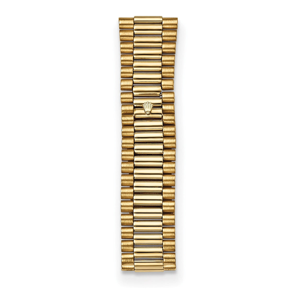 18K yellow gold President bracelet and clasp on the pre-owned Rolex Day-Date 36mm watch