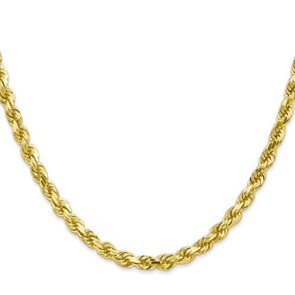 14K Gold Solid Rope Chain