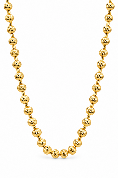 10K Yellow Gold Diamond-Cut Moon Cut Chain, view 3