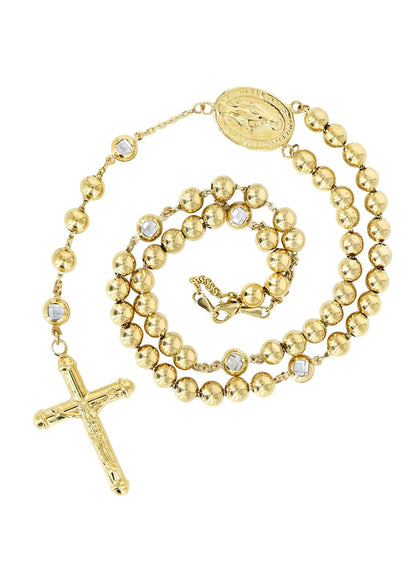 14K Yellow Gold Rosary Chain