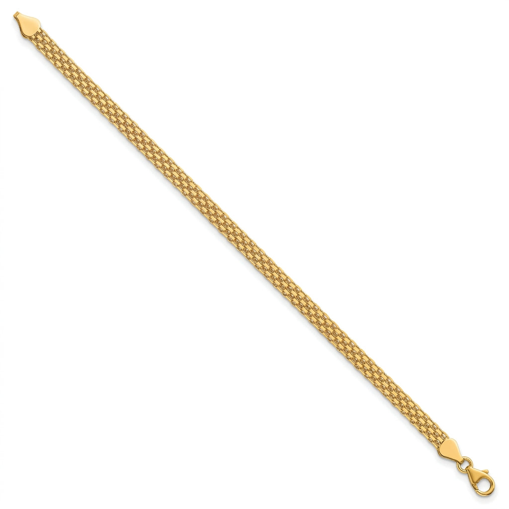 14K Yellow Gold Bismark Bracelet, view 7