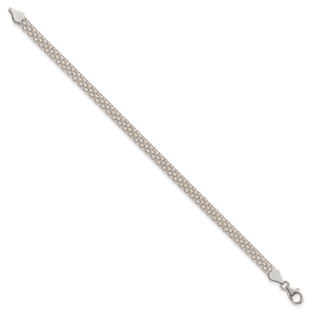 14K White Gold Bismark Bracelet, view 5
