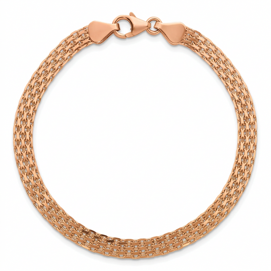14K Rose Gold Bismark Bracelet
