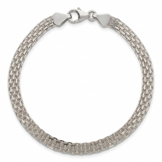 14K White Gold Bismark Bracelet