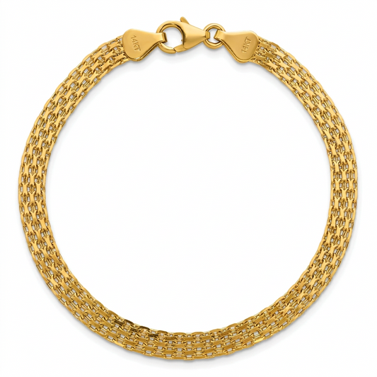 14K Yellow Gold Bismark Bracelet