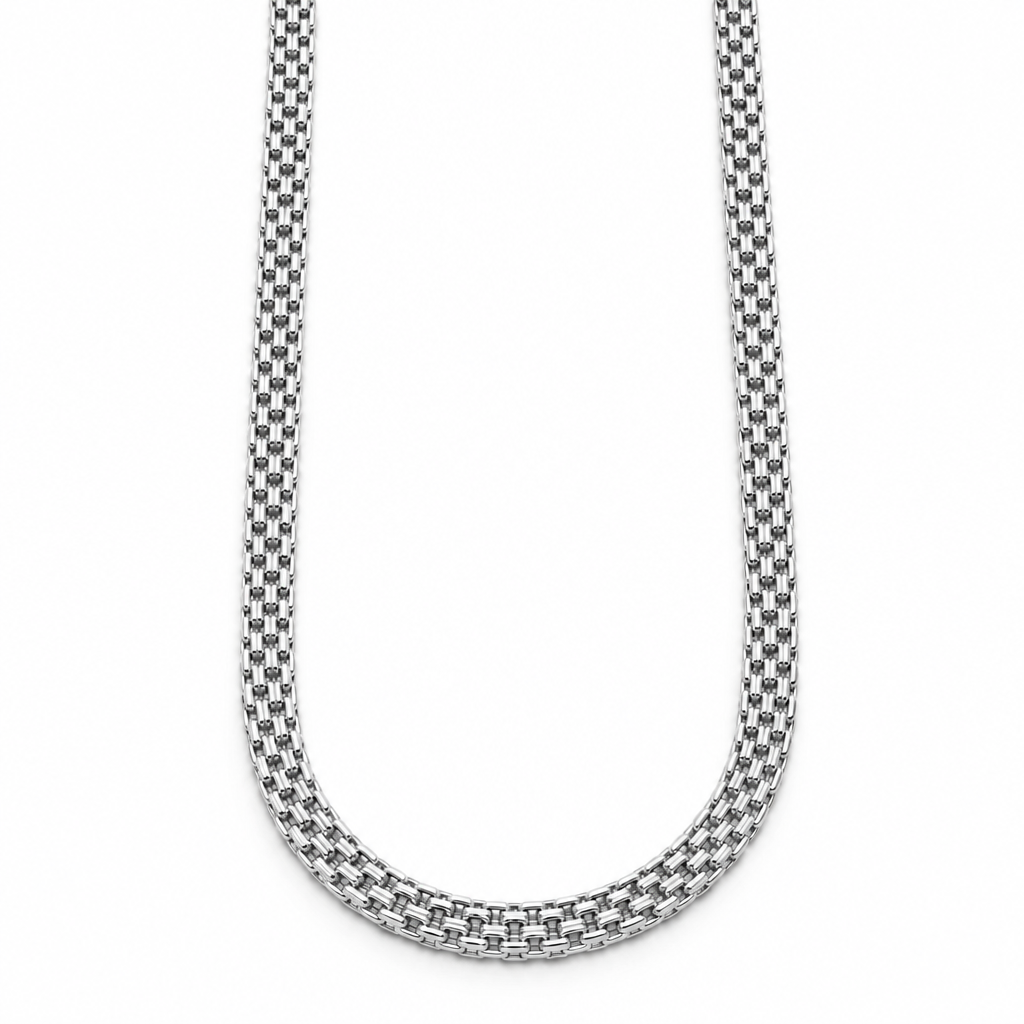 925 Sterling Silver Bismark Chain