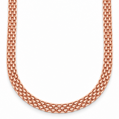 14K Rose Gold Bismark Chain