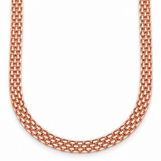 14K Rose Gold Bismark Chain