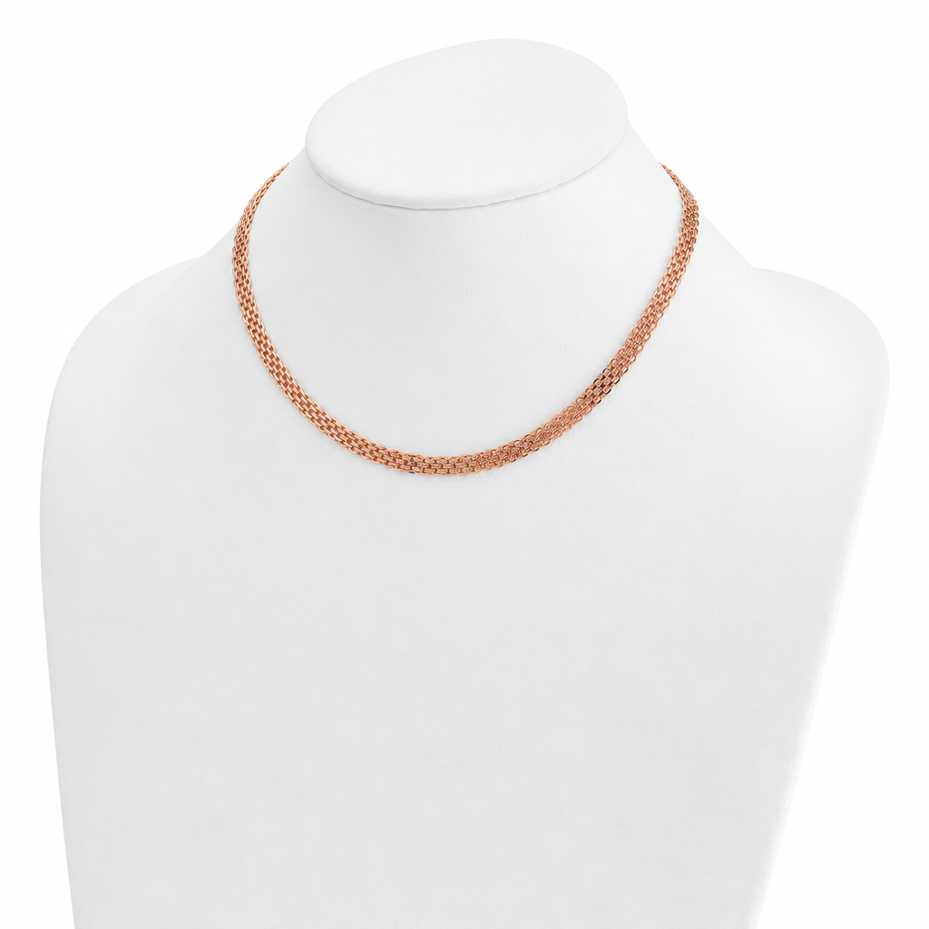 14K Rose Gold Bismark Chain, view 2