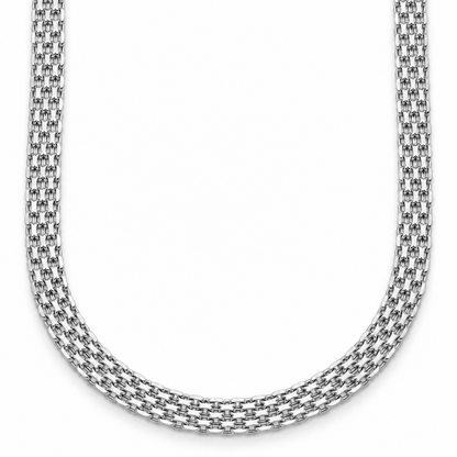 14K White Gold Bismark Chain
