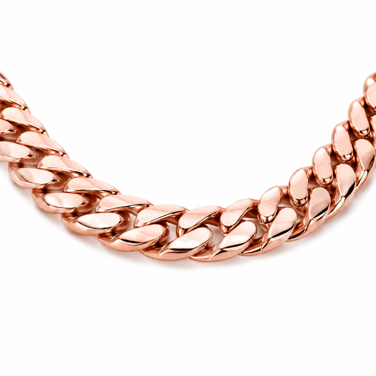 Rose gold Miami Cuban link chain