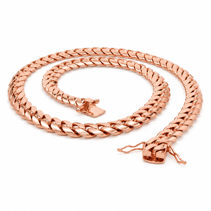Rose gold Miami Cuban link chain