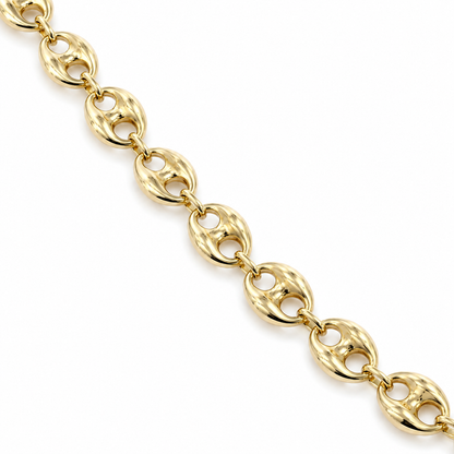 Yellow gold puff jewelry