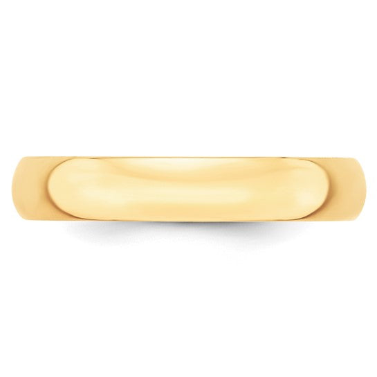 4mm Plain Gold Wedding Band, view 3