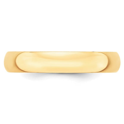 4mm Plain Gold Wedding Band, view 3