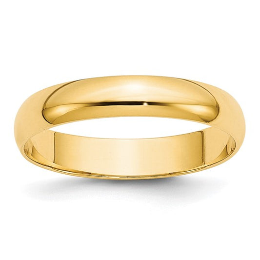 4mm Plain Gold Wedding Band