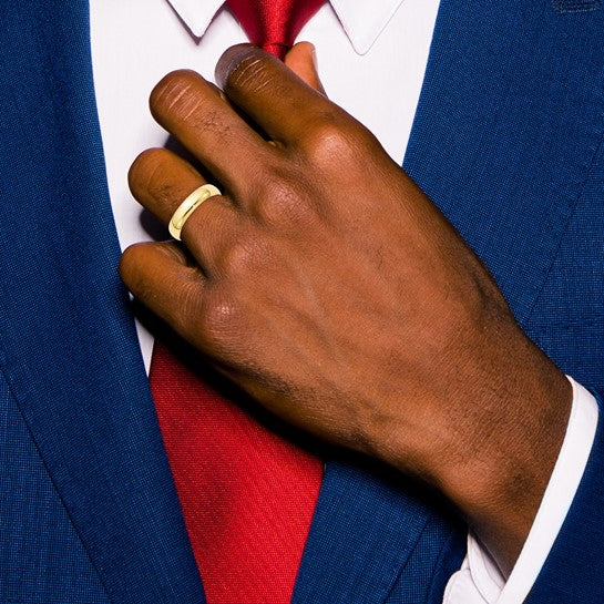 5mm Plain Gold Wedding Band, view 3