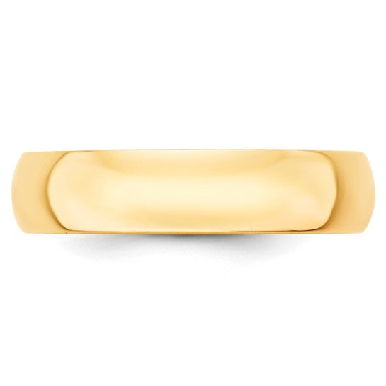 5mm Plain Gold Wedding Band, view 2