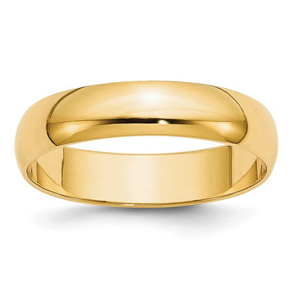 5mm Plain Gold Wedding Band