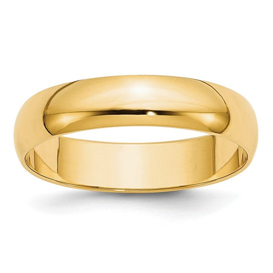 5mm Plain Gold Wedding Band