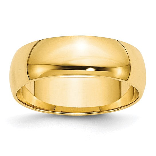6mm Plain Gold Wedding Band