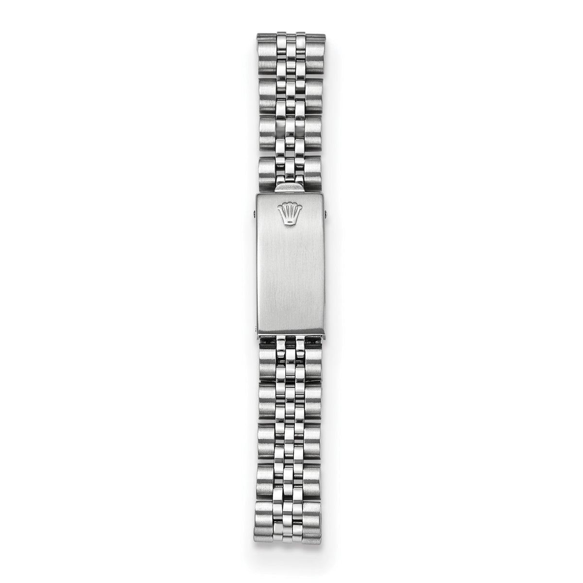 Stainless steel Jubilee bracelet and clasp on the pre-owned Rolex Datejust 26mm ladies watch