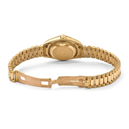 Pre-owned Rolex Datejust President 26mm 18K gold ladies watch with champagne dial, additional view