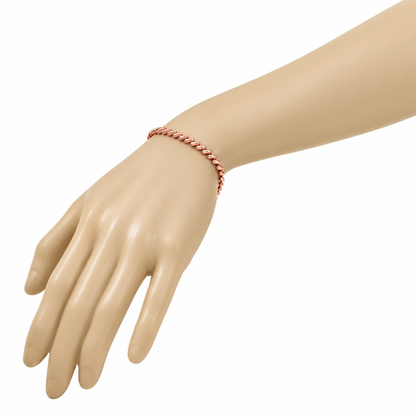 Rose Gold Plated Sterling Silver San Marco Bracelet, view 3