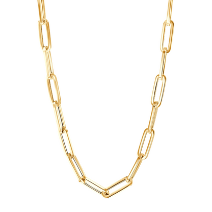 10K Yellow Gold Paper Clip Chain