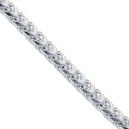 14K White Gold Solid Franco Chain
