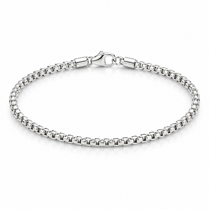 925 Sterling Silver Round Box Bracelet – view 1