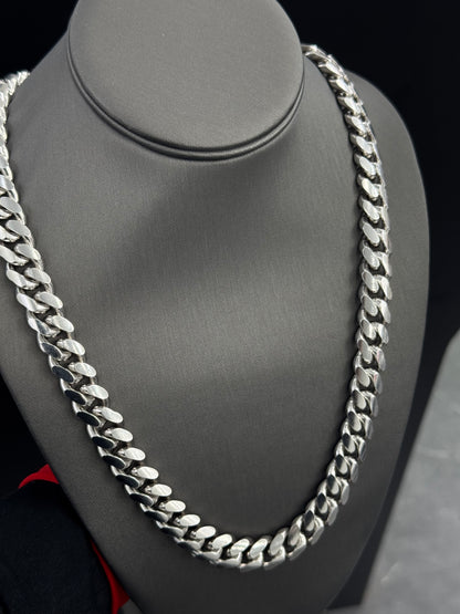 925 Sterling Silver Cuban Chain 13mm, view 2