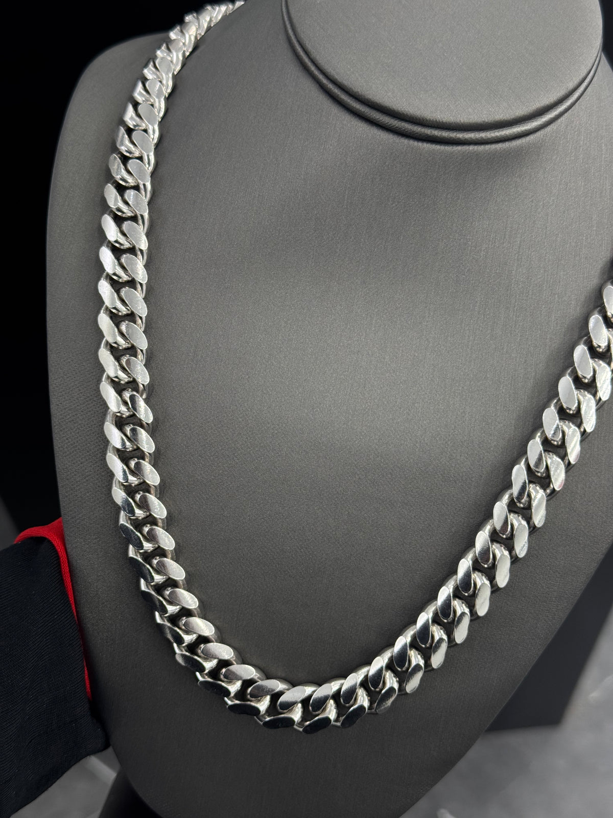 925 Sterling Silver Cuban Chain 13mm, view 3