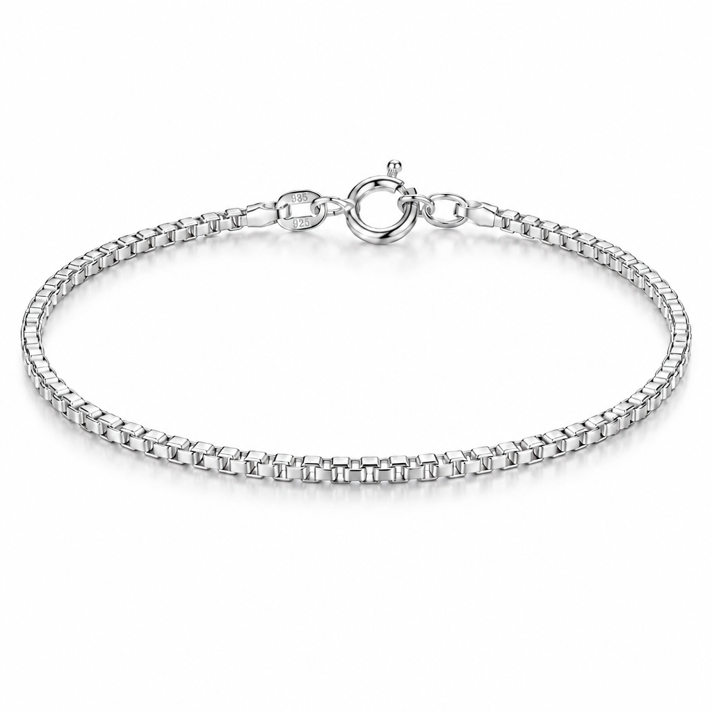 925 Sterling Silver Box Bracelet – view 1