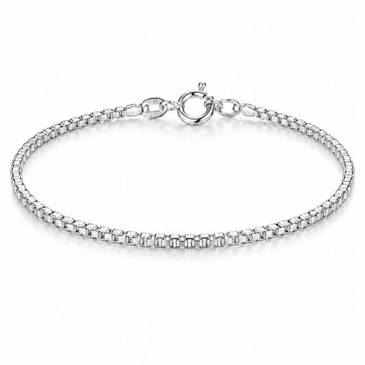 925 Sterling Silver Box Bracelet – view 1