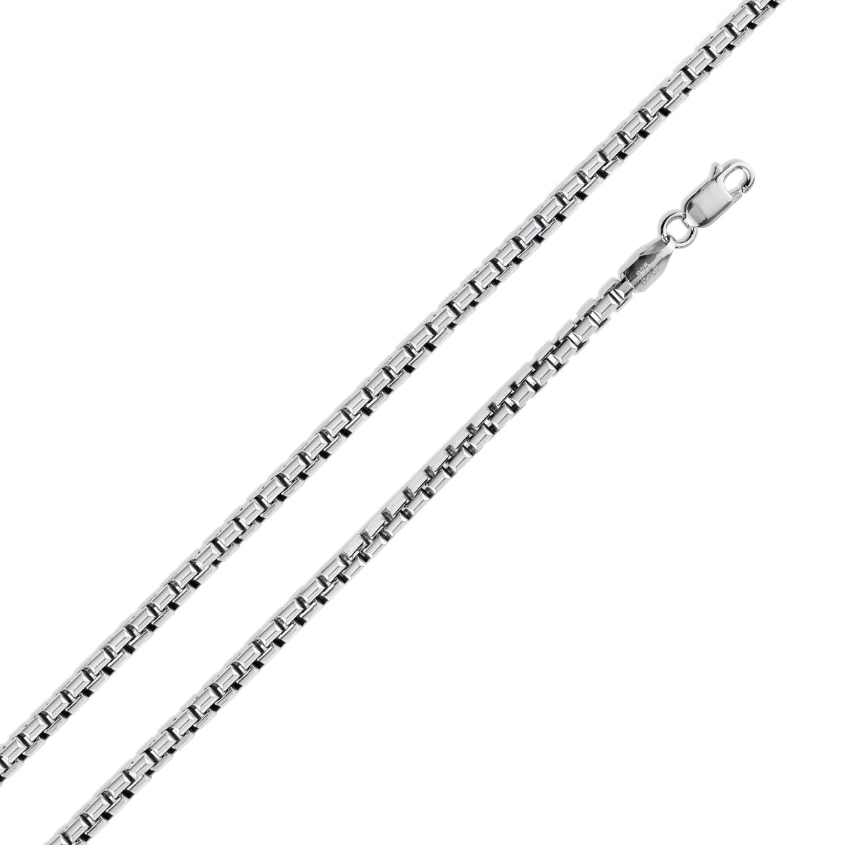 925 Sterling Silver Round Box Chain – view 7