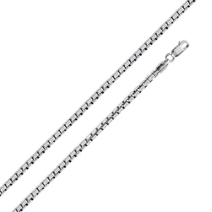 925 Sterling Silver Round Box Chain – view 7