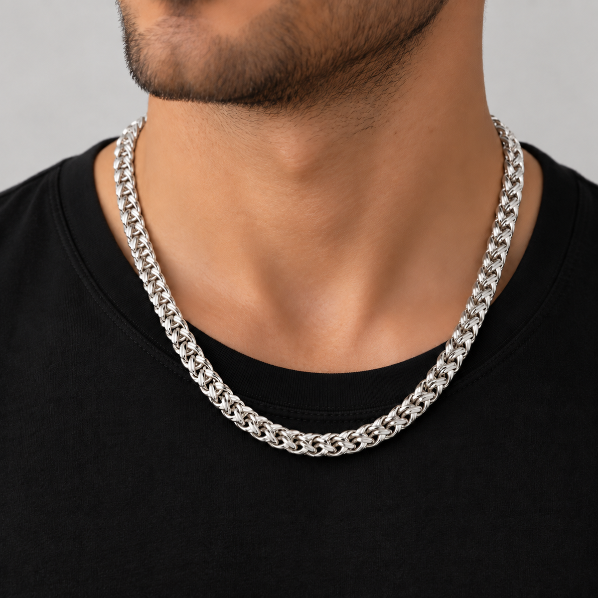 White gold Franco chain