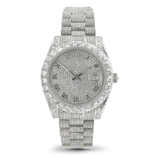 20 CT VVS Moissanite Automatic Legacy Watch