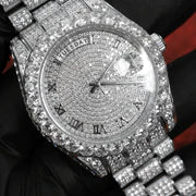 20 CT VVS Moissanite Automatic Legacy Watch, view 3