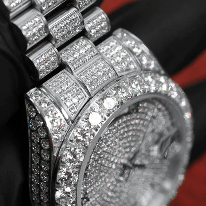 20 CT VVS Moissanite Automatic Legacy Watch, view 9