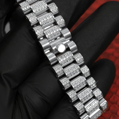 20 CT VVS Moissanite Automatic Legacy Watch, view 11