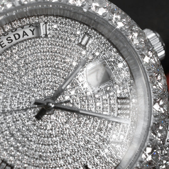 20 CT VVS Moissanite Automatic Legacy Watch, view 13