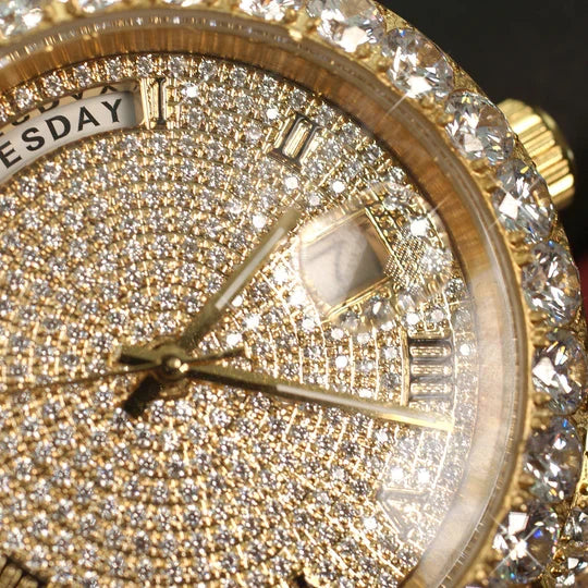 20 CT VVS Moissanite Automatic Legacy Watch, view 14