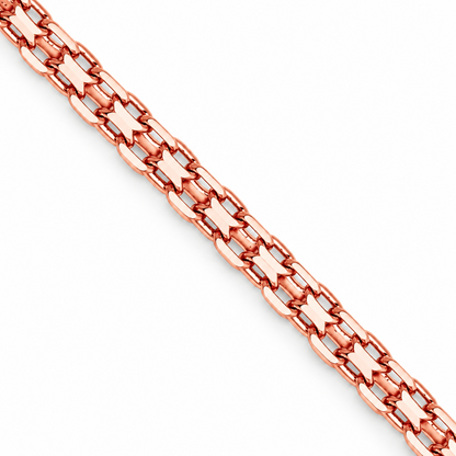 14K Rose Gold Bismark Chain, view 7