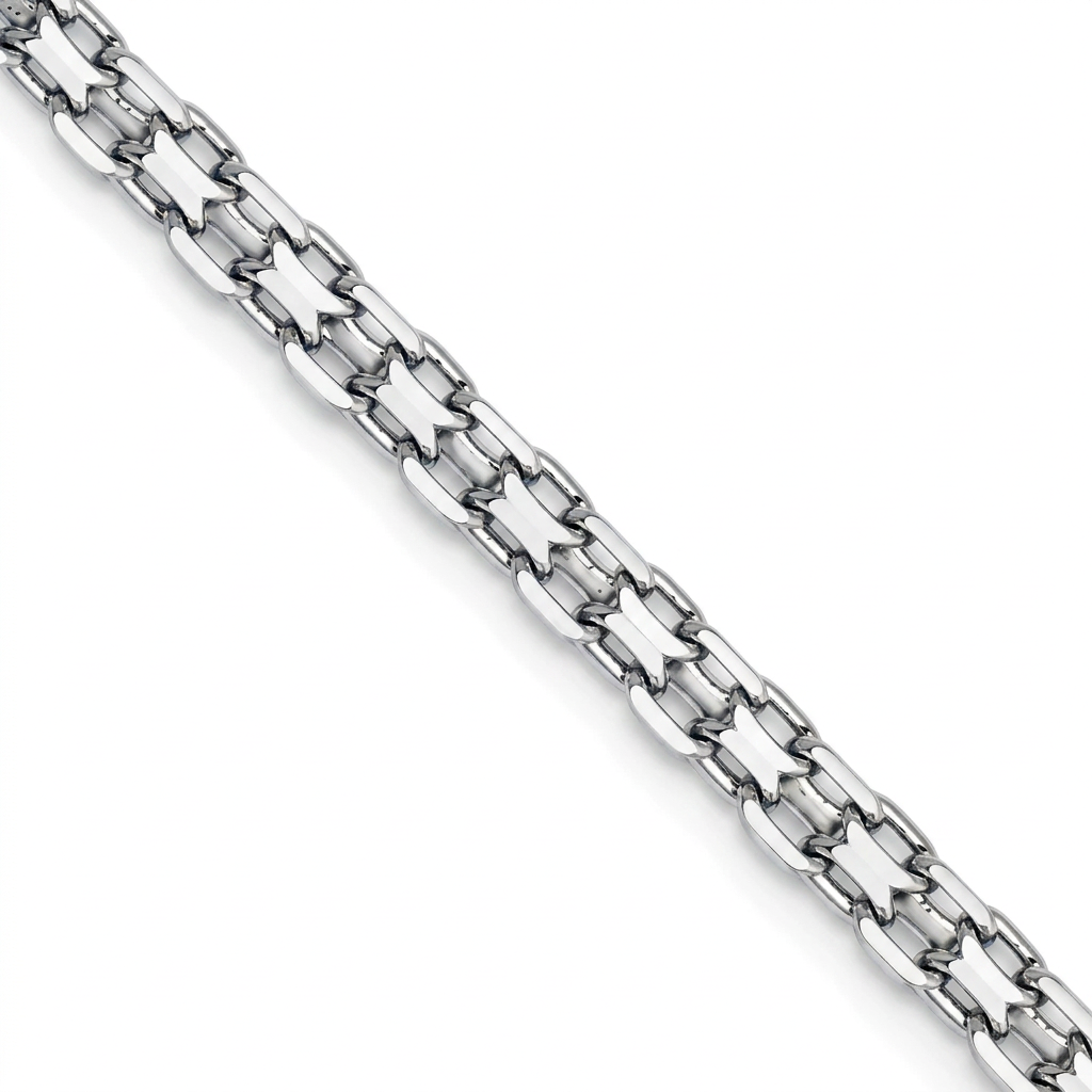 925 Sterling Silver Bismark Chain, view 7