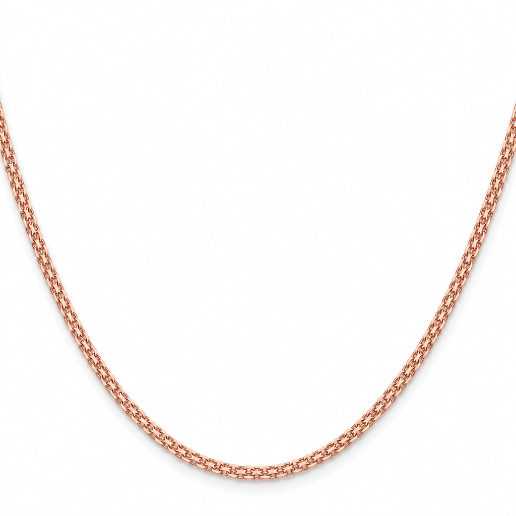 14K Rose Gold Bismark Chain, view 5