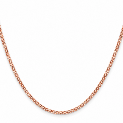 14K Rose Gold Bismark Chain, view 5