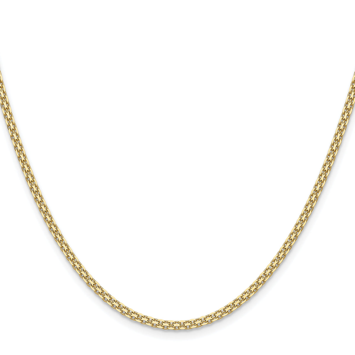 Yellow Gold Plated Sterling Silver Bismark Chain, view 4
